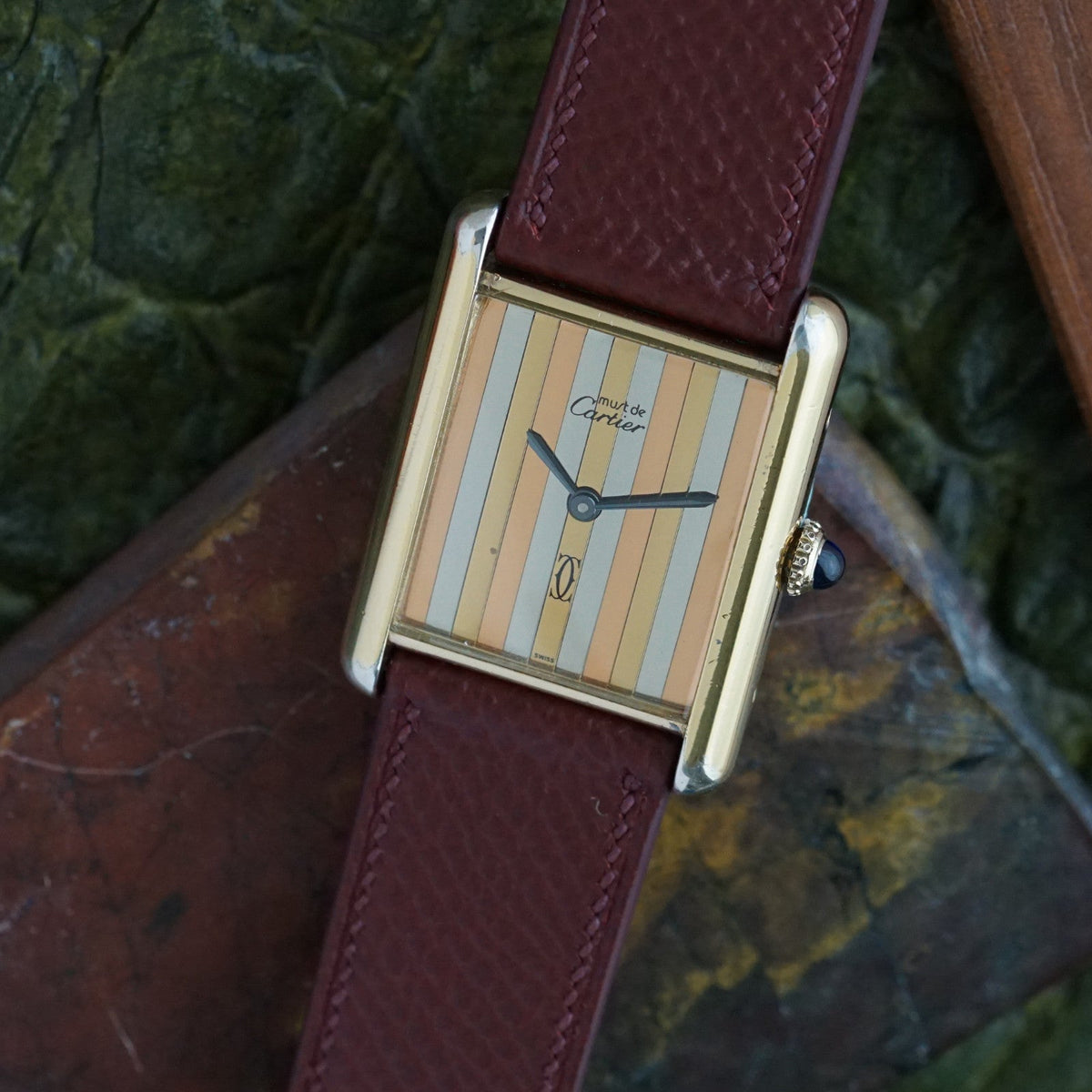 Cartier Must de Cartier Tank Tricolor Dial Vermeil Manual Wind 1980s
