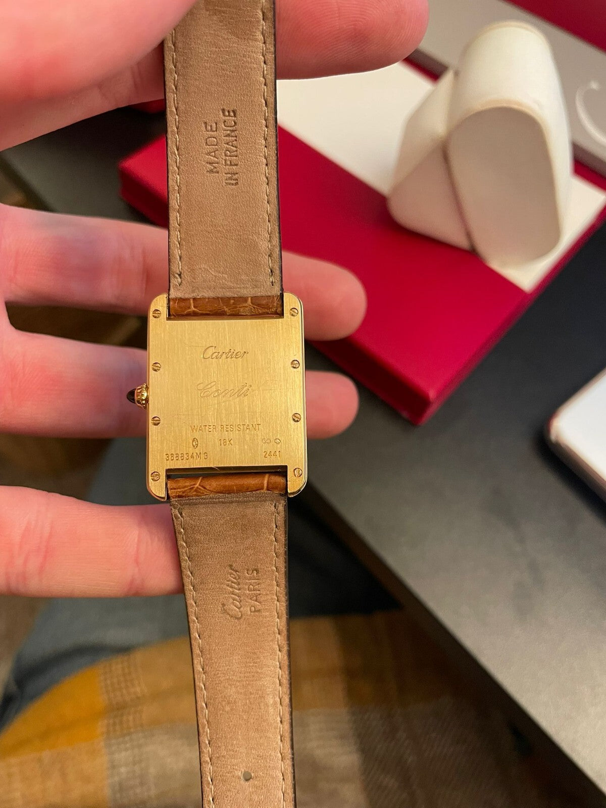 Cartier Tank Louis 2441 | Serviced by Cartier 2025 | Full Set with Box, Papers & Bands