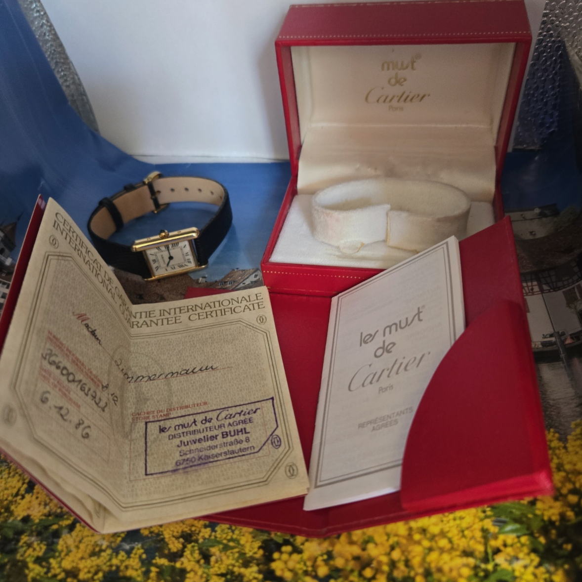Vintage Cartier Tank Quartz Ladies Watch 1980s | Serviced, Box & Papers