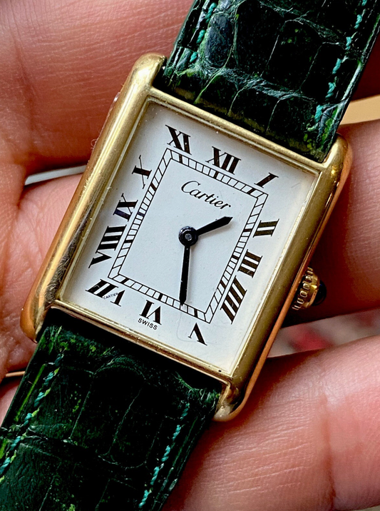 Cartier Tank Pre-Must LM - 18K Gold Electroplated, Manual, 24x31mm