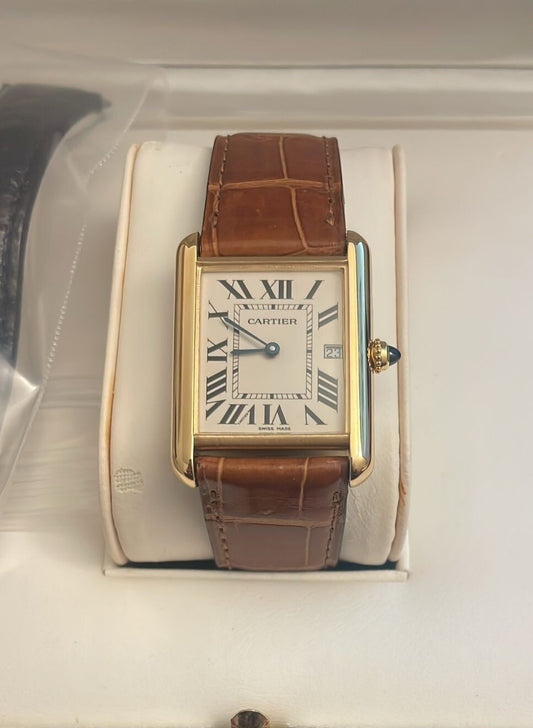 Cartier Tank Louis 2441 | Serviced by Cartier 2025 | Full Set with Box, Papers & Bands