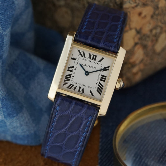Cartier Tank Française 25mm Medium 18k Yellow Gold W5000356 Quartz 2000s